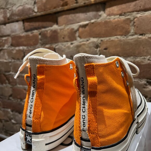 Converse Chuck 70 2-in-1 High by Feng Chen Wang – Orange/Natural – US Men's 8 - Picture 4 of 6